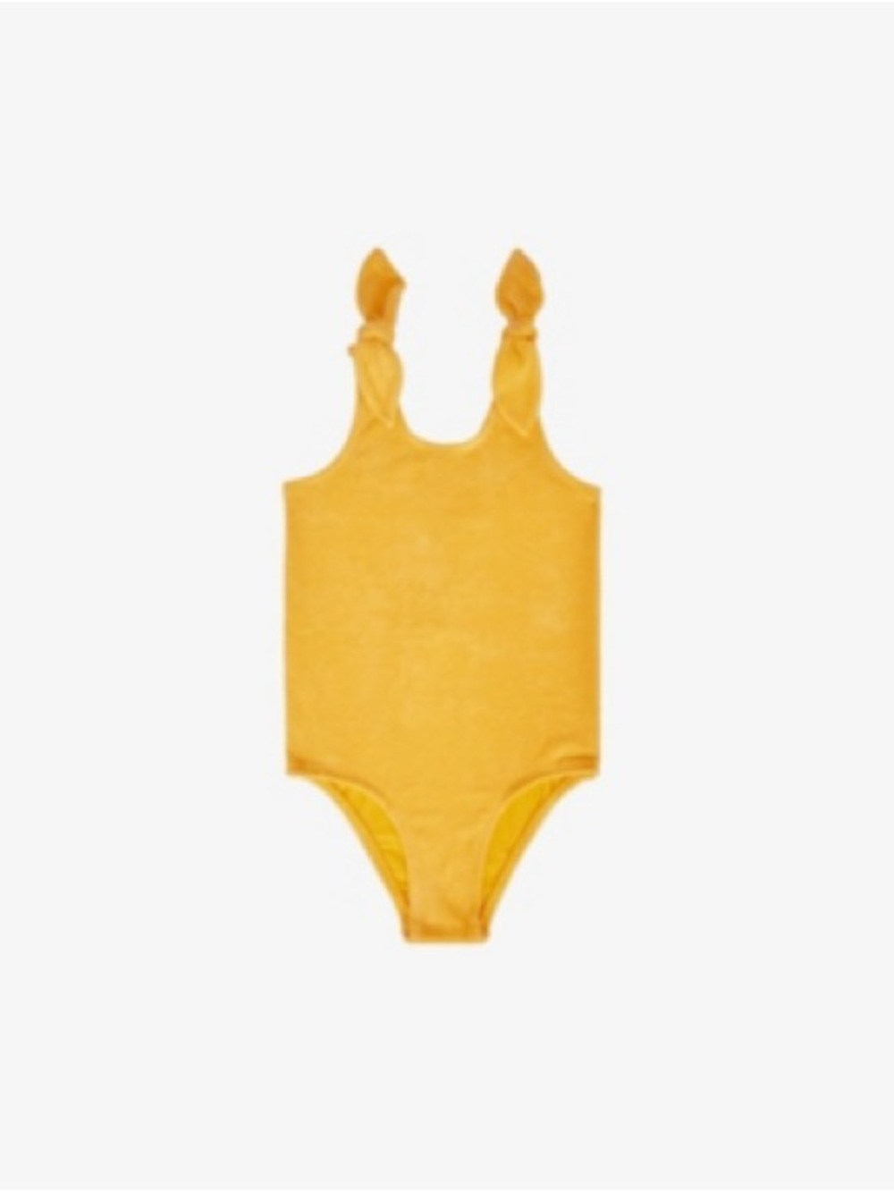 NWT Zimmermann Kids' Yellow One-Piece Swimsuit with Knot Straps